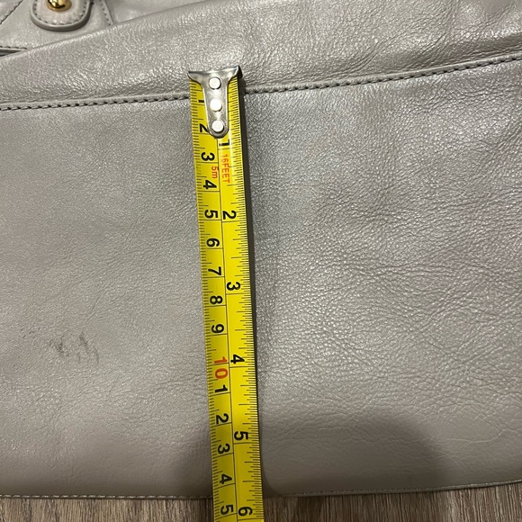 Modalu mauve grey leather Pippa Shoulder Bag - Picture 4 of 13